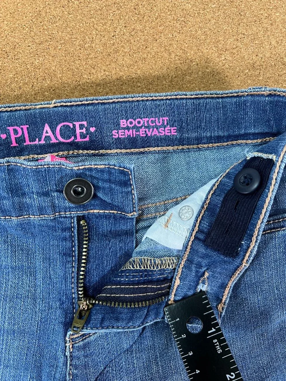 The Children's Place Girls Jeans Bootcut with Waist Adjustment Size 8 NWT